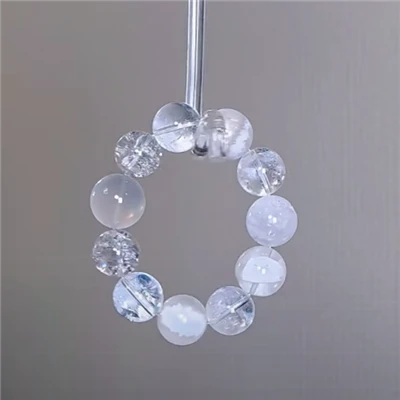 Bangle di cristallo bianco